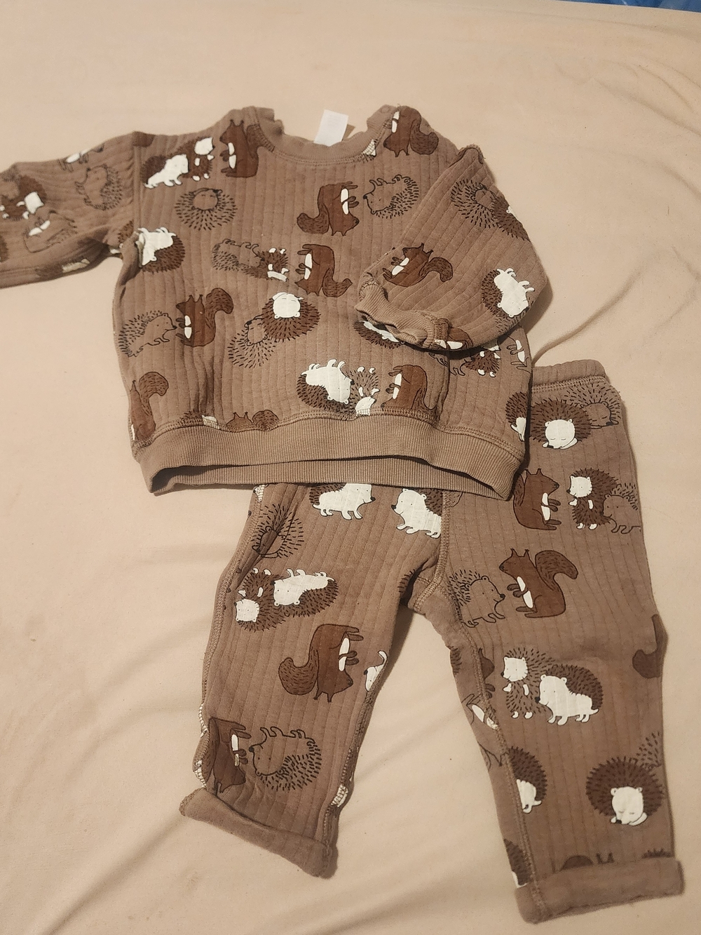H&M Brown Woodland Animal Two-Piece Set